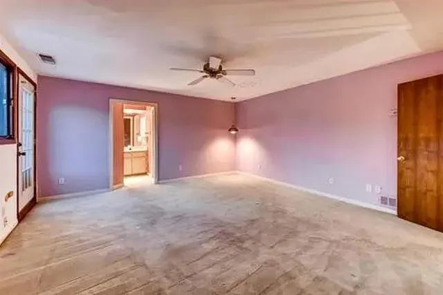 a view of an empty room