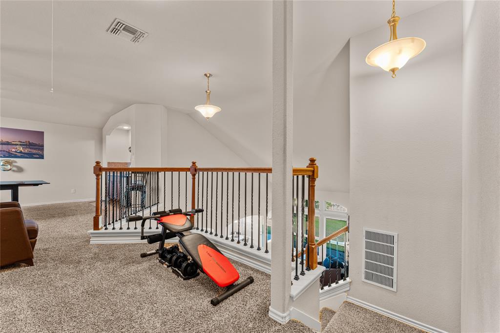 5533 Wisdom Court Waco, TX 76708 - Photo 13 of 21 a view of a livingroom with furniture and a ceiling fan