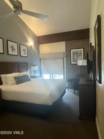 a bed room with a bed