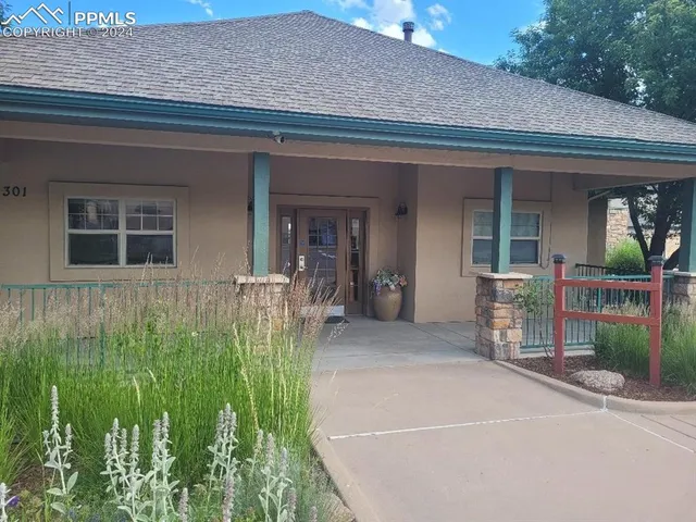a view of a house with a outdoor space