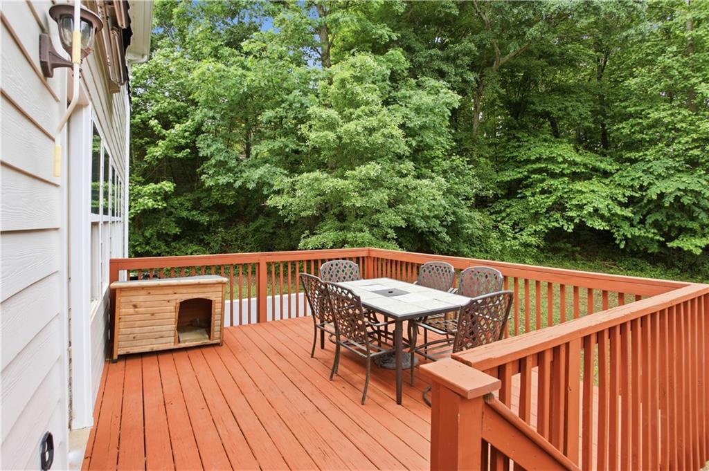 73 Allen Bridge Road Talmo, GA 30575 - Photo 15 of 33 a view of balcony with furniture and wooden deck