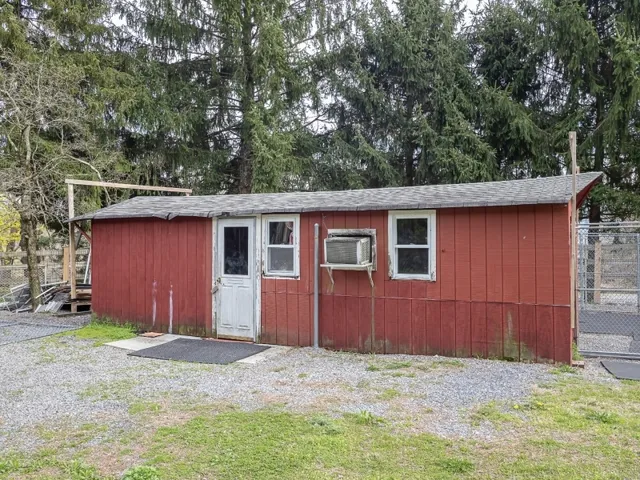 a view of a house with a outdoor space