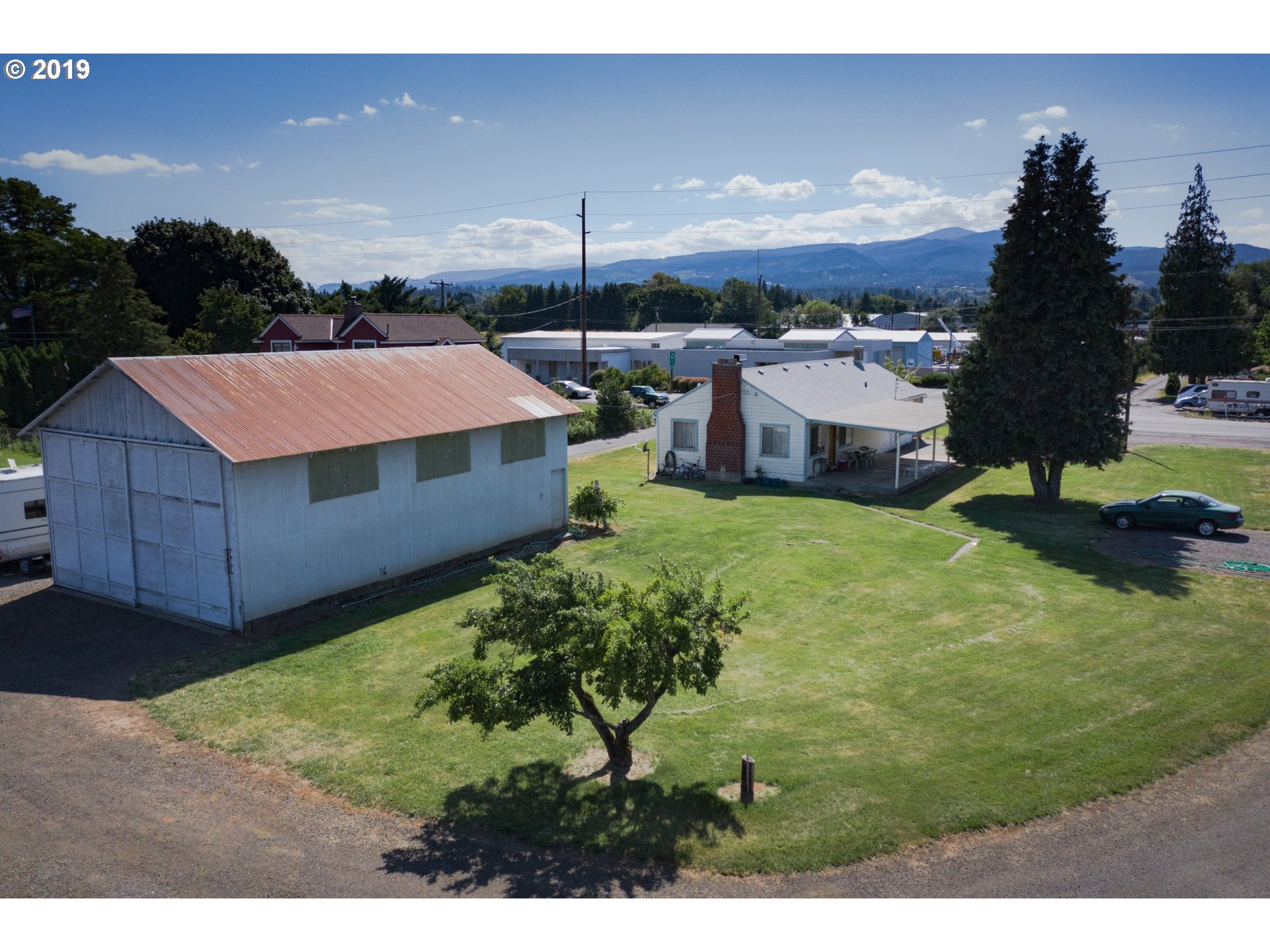 1285 Tucker Road Hood River, OR 97031 - Photo 25 of 32 a aerial view of a house with garden