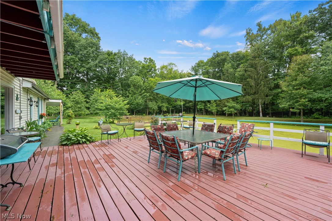 4734 Streeter Road Mantua, OH 44255 - Photo 27 of 34 Wooden deck featuring a yard