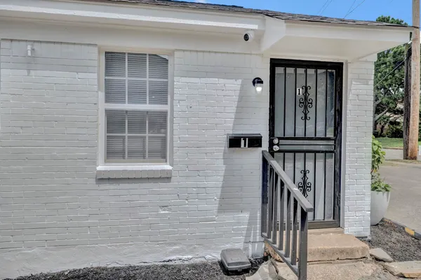 a view of front door of house