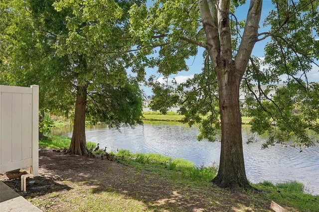 a backyard of a house with seating space