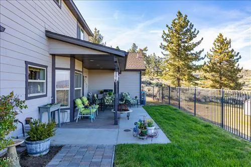 a view of a lake with mountains in the back