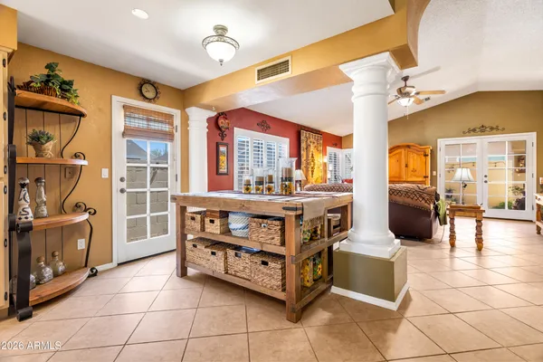 a very nice looking room with a large window