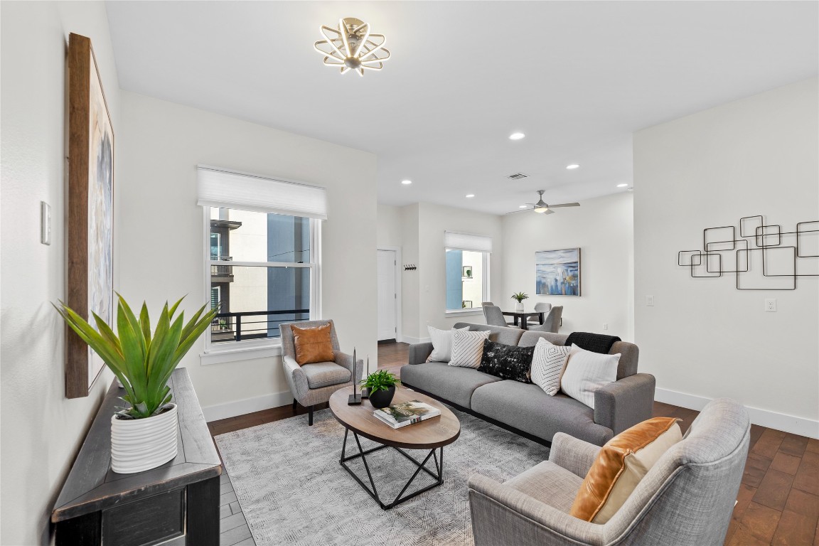 4300 Mansfield Dam Road, Unit 621 Austin, TX 78734 - Photo 8 of 34 a living room with furniture and a potted plant