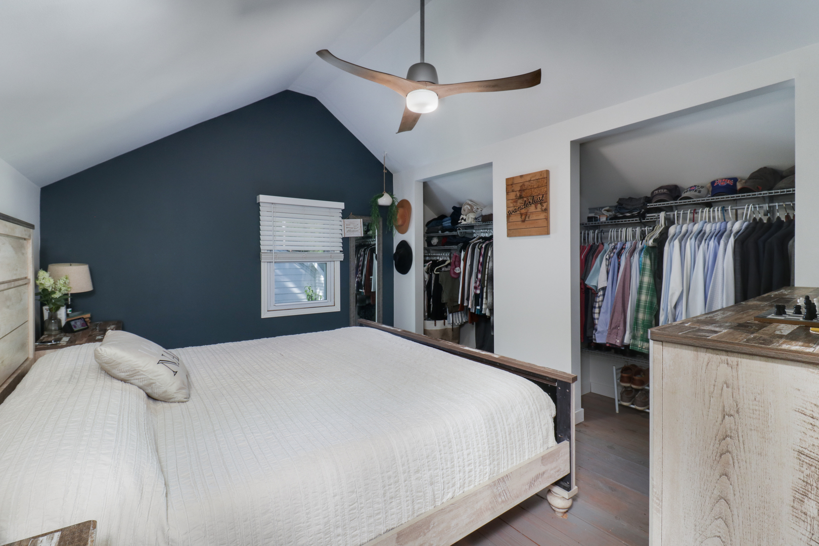 4 University Court Normal, IL 61761 - Photo 24 of 54 a bedroom with a bed and a walk in closet