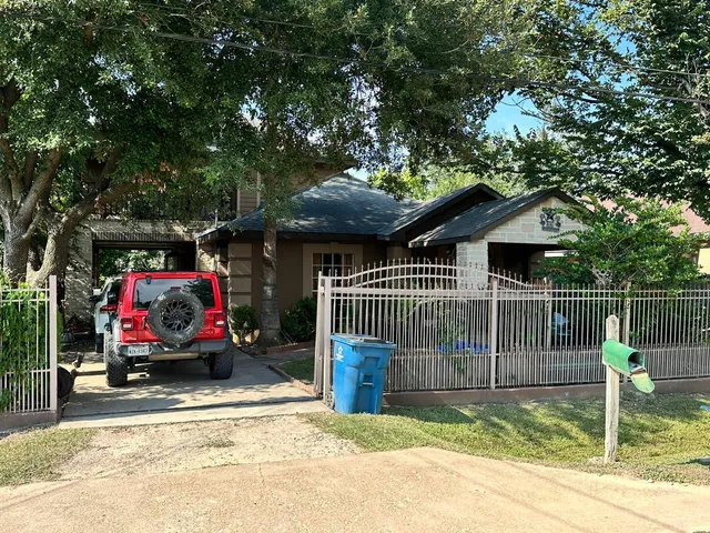 a view of a house with a boat