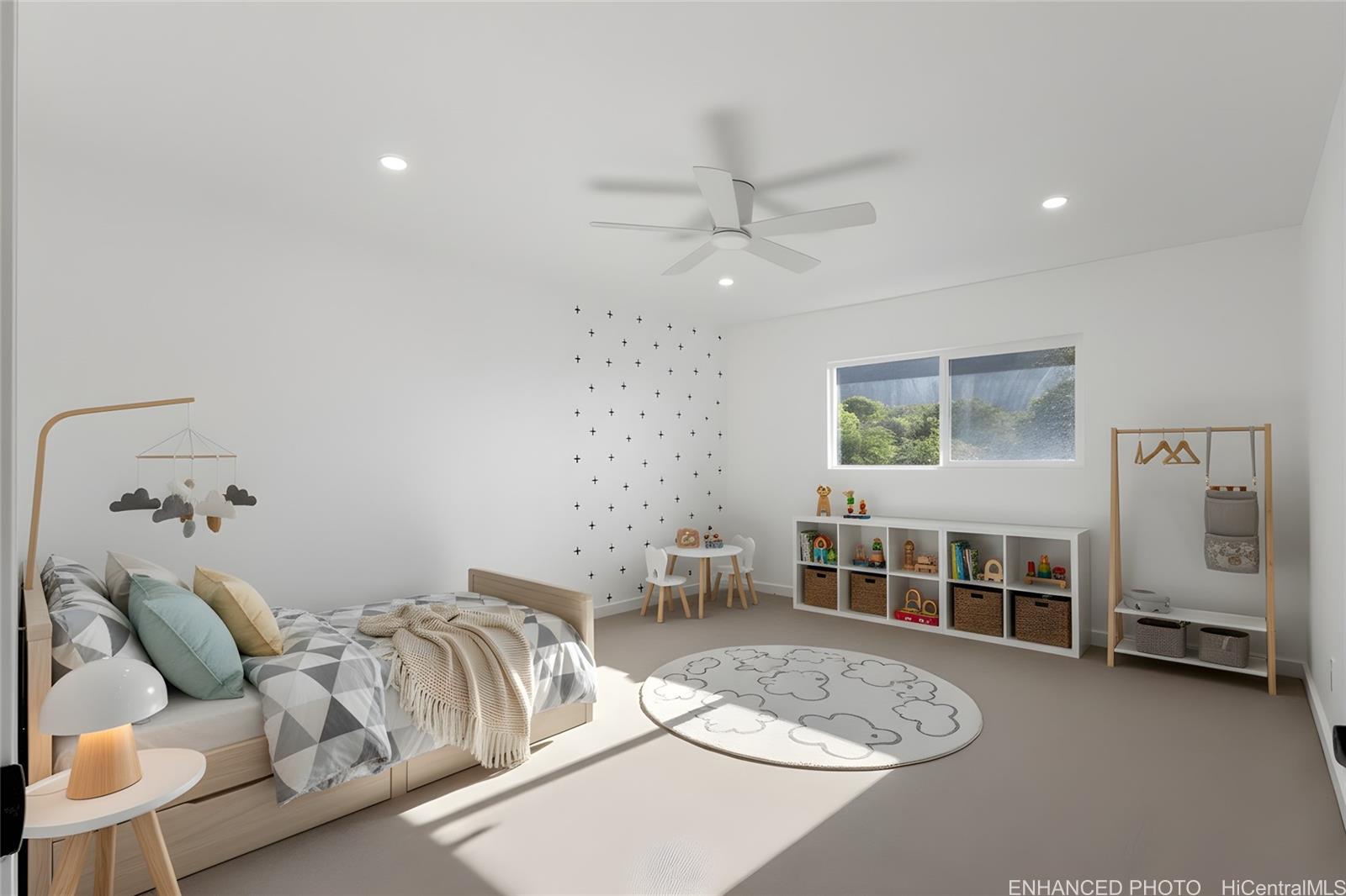 84-1036 Noholio Road Waianae, HI 96792 - Photo 16 of 25 Enhanced photo with virtual staging of bedroom 3