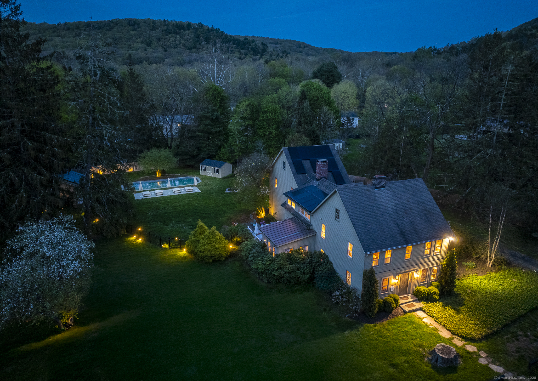 43 Gaylord Road New Milford, CT 06755 - Photo 1 of 1 twilight over 43 Gaylord