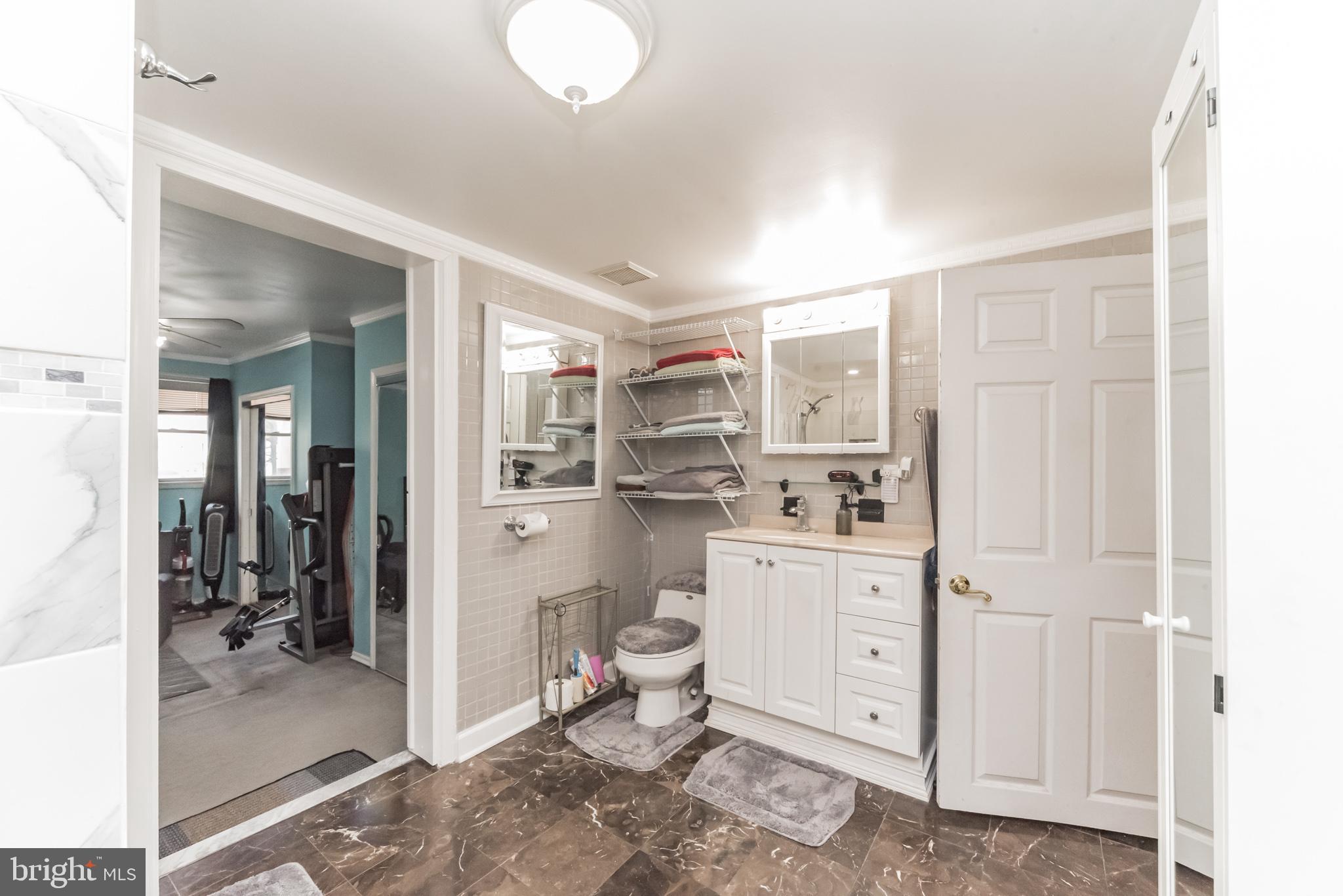 7207 Orth Road Sparrows Point, MD 21219 - Photo 15 of 27 Primary Full Bath w/ Beautiful Flooring