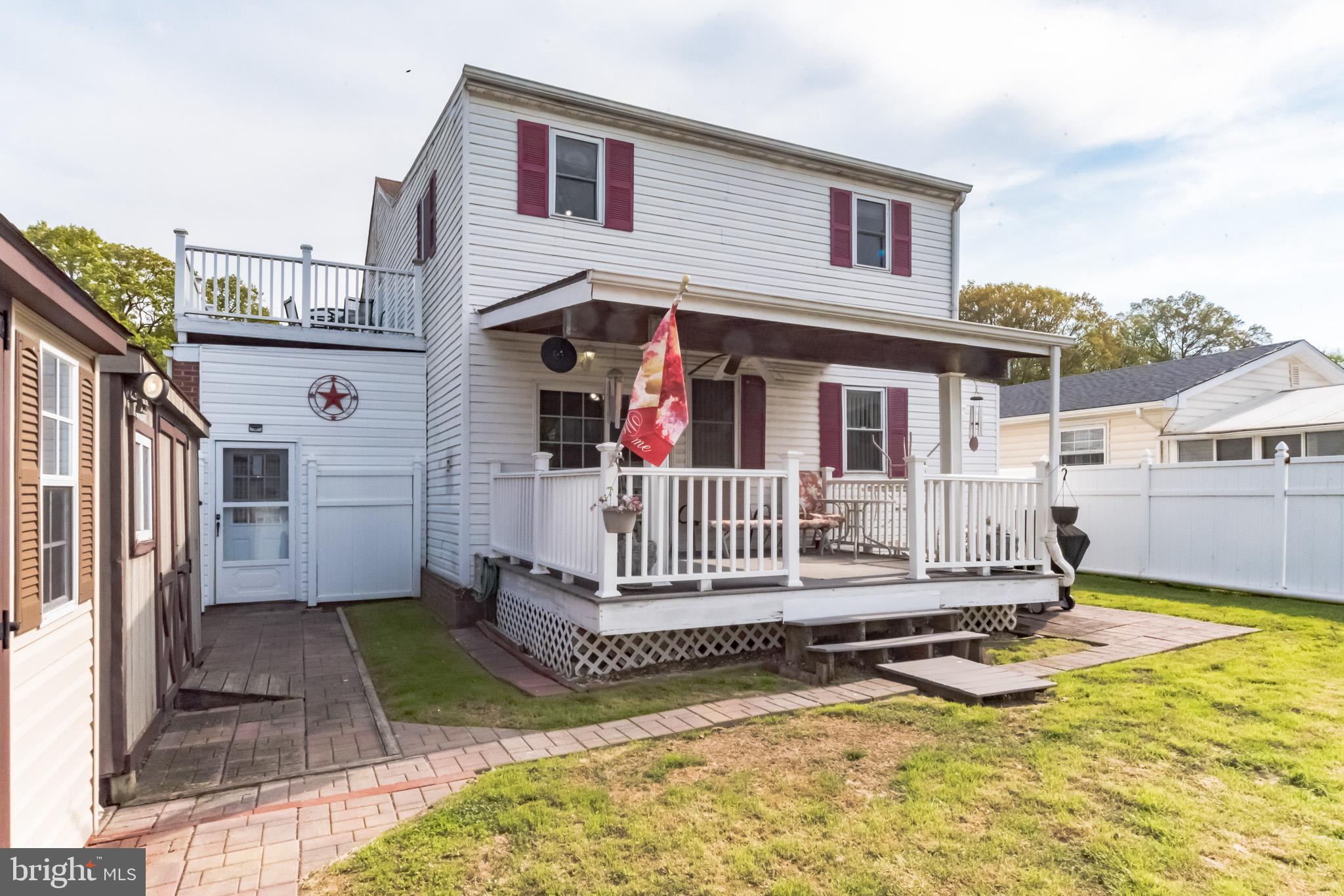 7207 Orth Road Sparrows Point, MD 21219 - Photo 25 of 27 FULLY Fenced Backyard w/Pool (above ground)