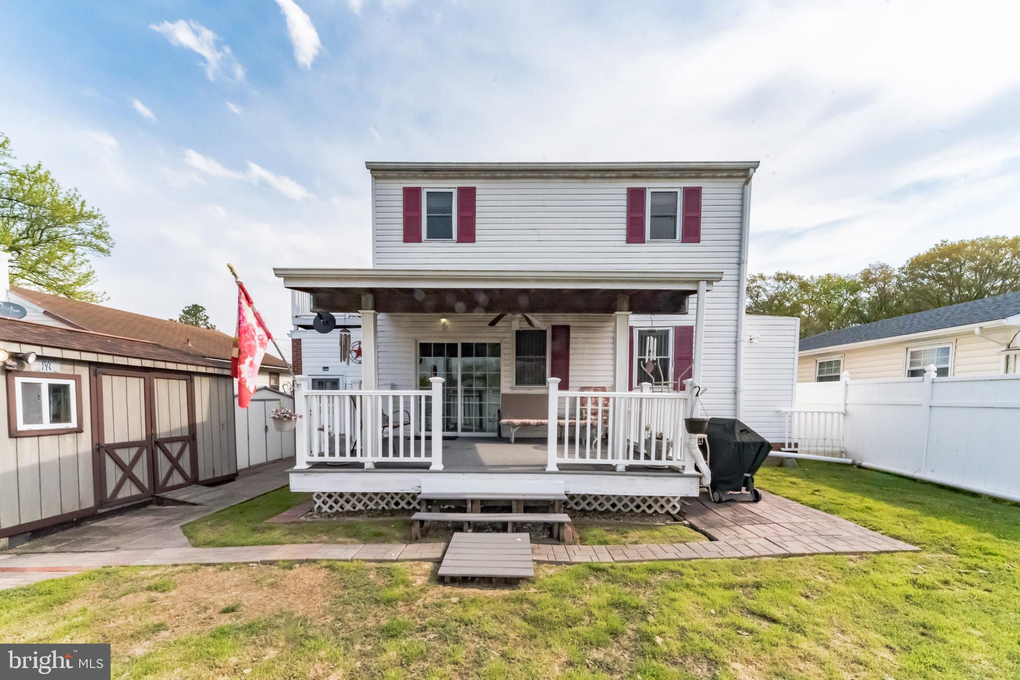 7207 Orth Road Sparrows Point, MD 21219 - Photo 26 of 27 Back of House with Jump Deck