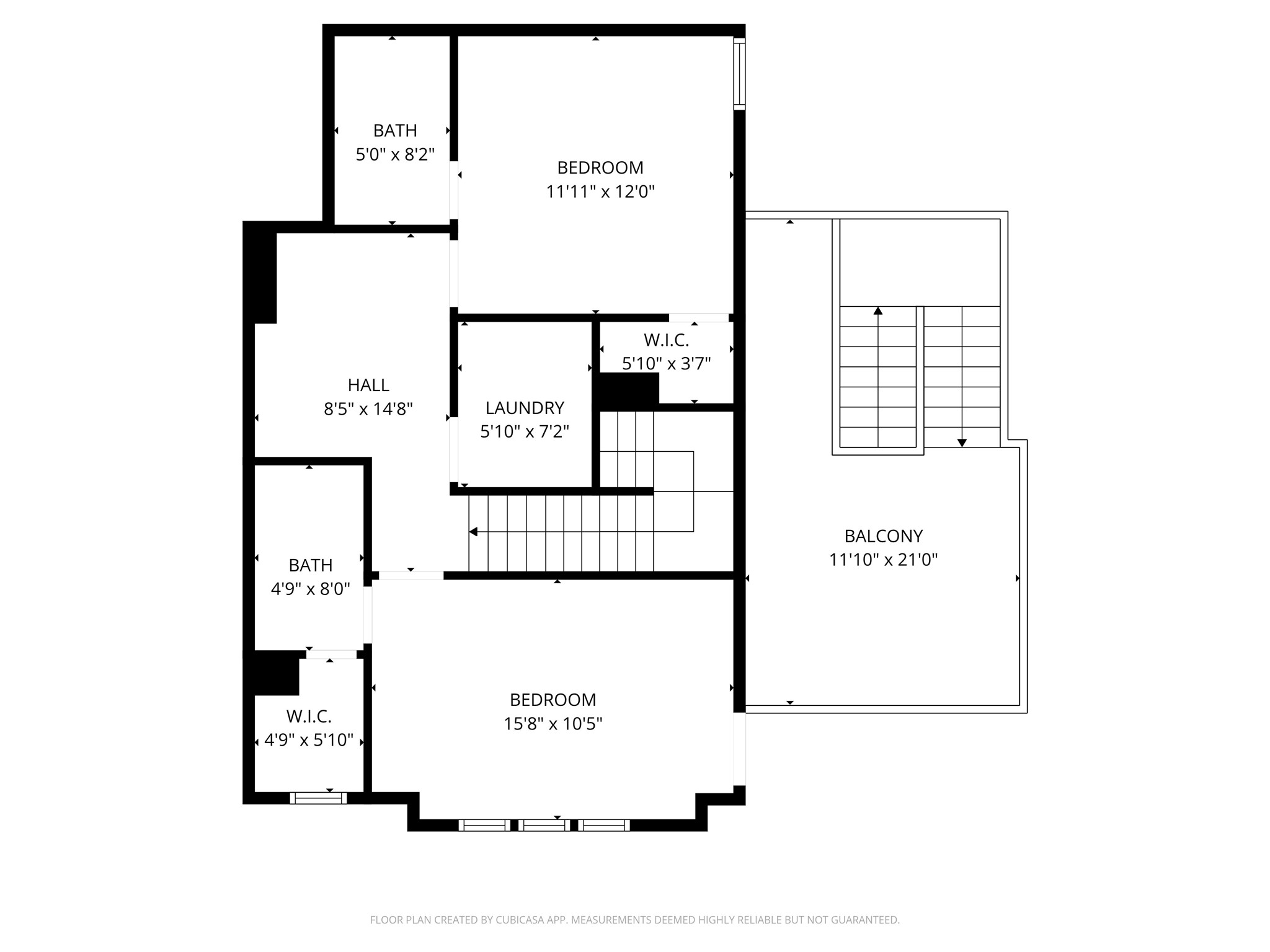 6621 North Main Street Houston, TX 77009 - Photo 40 of 41 3rd Floor: Experience the perfect blend of comfort and convenience on the third floor, featuring two spacious bedrooms with walk-in closets, two modern bathrooms, a practical laundry room, and an expansive balcony ideal for relaxation.