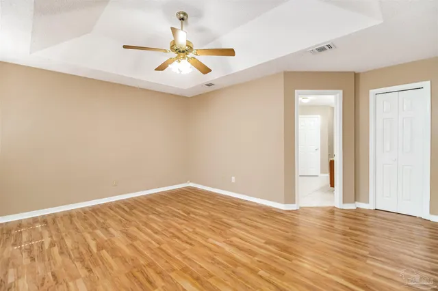 wooden floor in an empty room