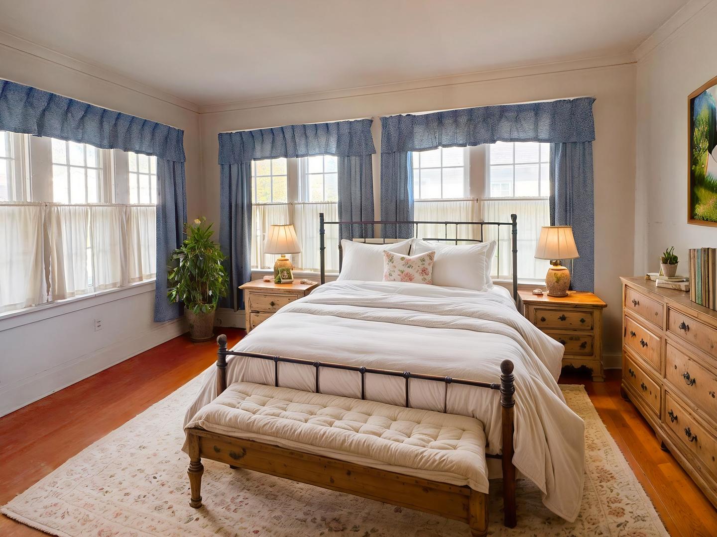 333 Elm Street Elgin, IL 60123 - Photo 12 of 25 a bedroom with a bed and large windows