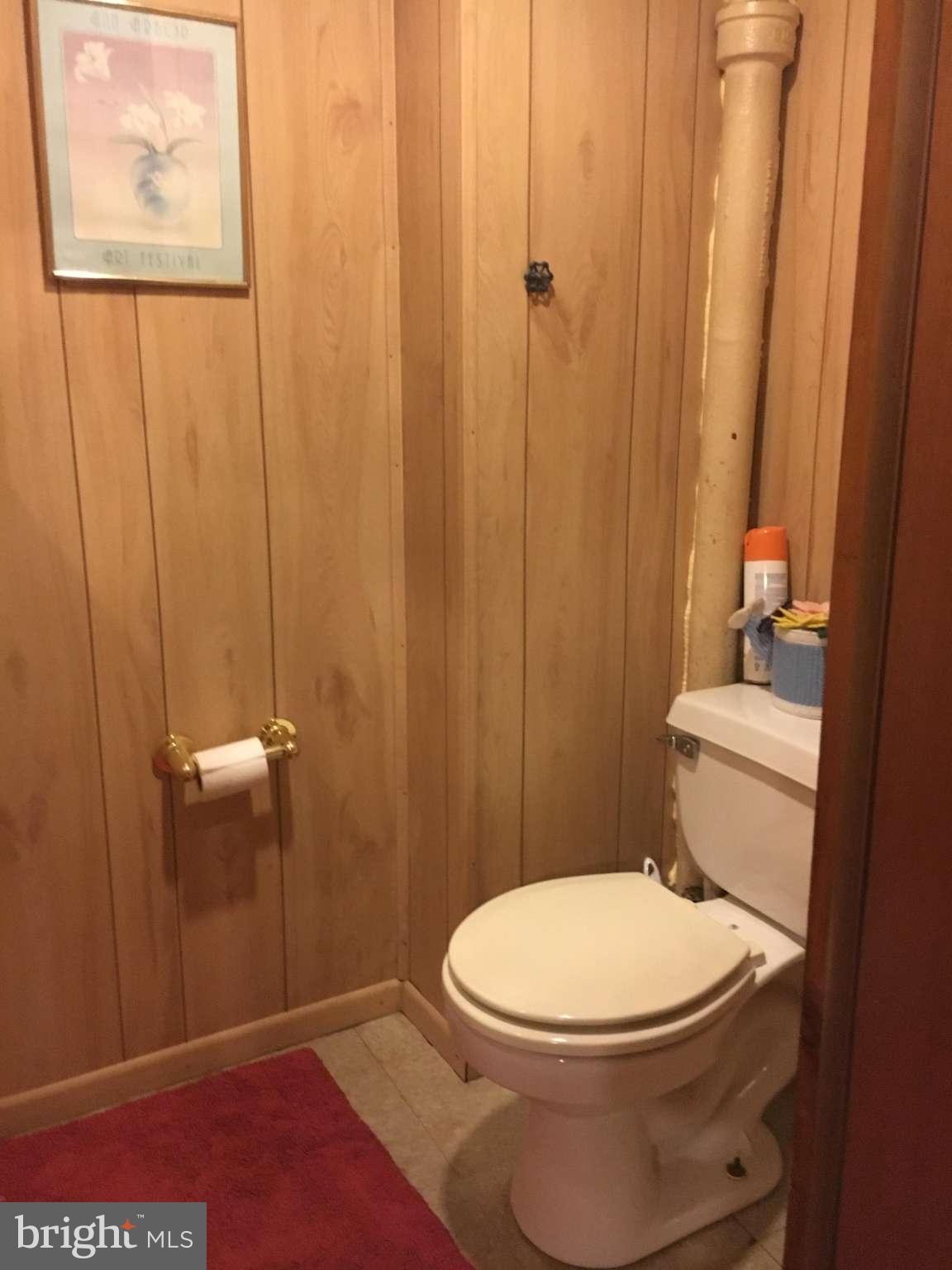 6010 Falkirk Road Baltimore, MD 21239 - Photo 21 of 30 a white toilet sitting next to a shower curtain