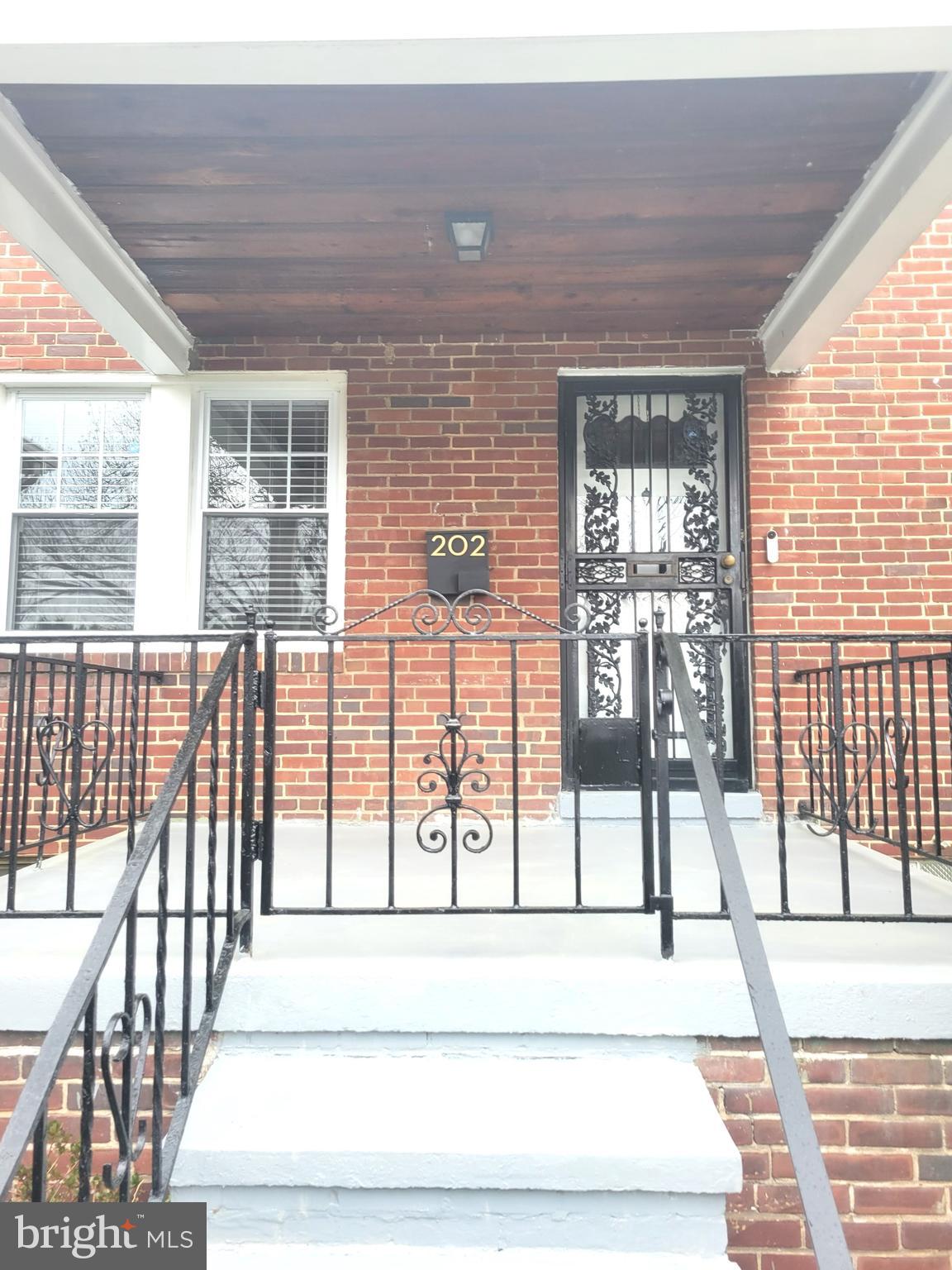 a view of front door