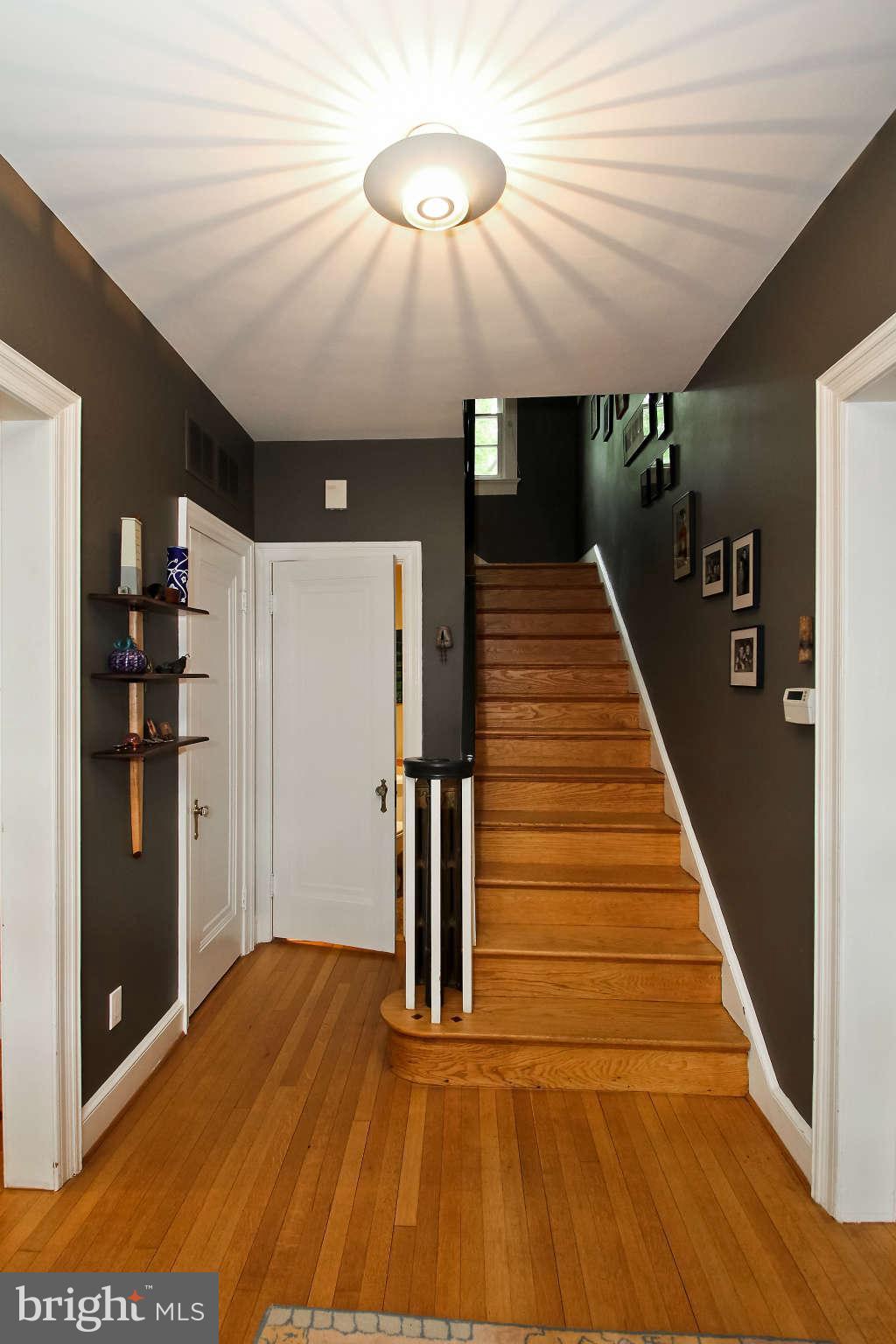 1421 Locust Road Northwest Washington, DC 20012 - Photo 5 of 30 a view of a hallway with wooden floor