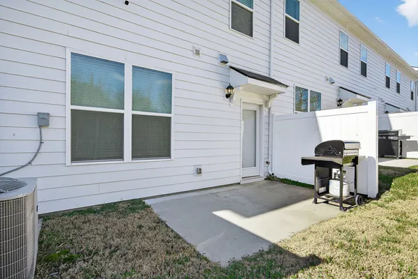 a house view with a garden space