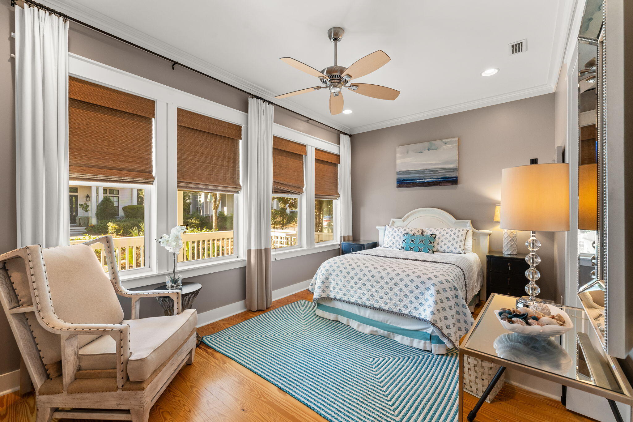 384 East Royal Fern Way Santa Rosa Beach, FL 32459 - Photo 27 of 63 a bedroom with a bed and wooden floor