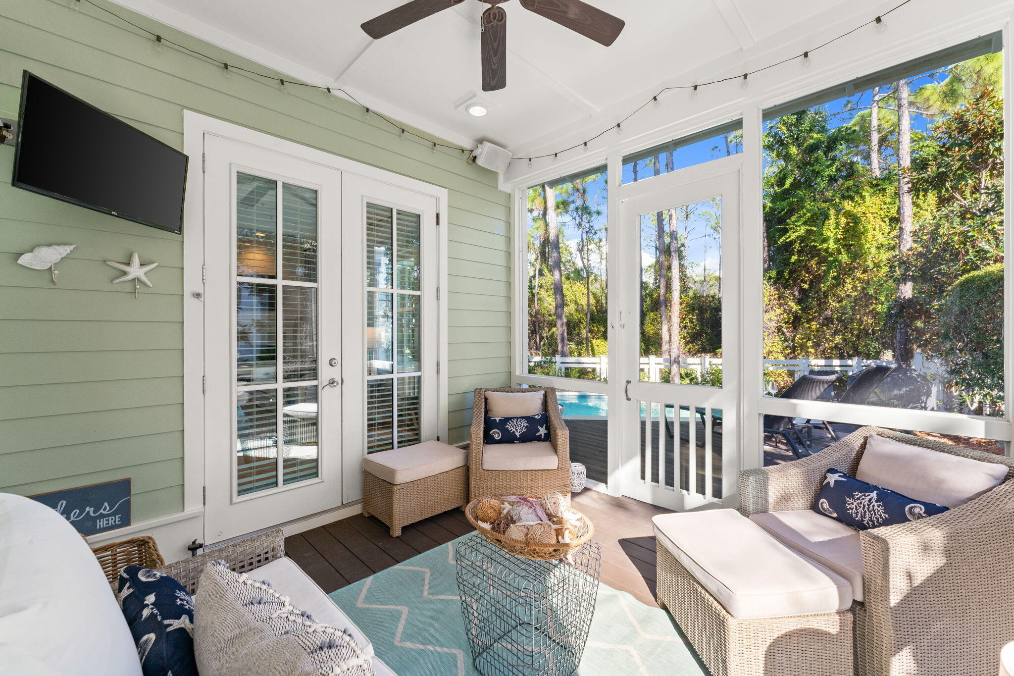 384 East Royal Fern Way Santa Rosa Beach, FL 32459 - Photo 7 of 63 a living room with furniture and a large window