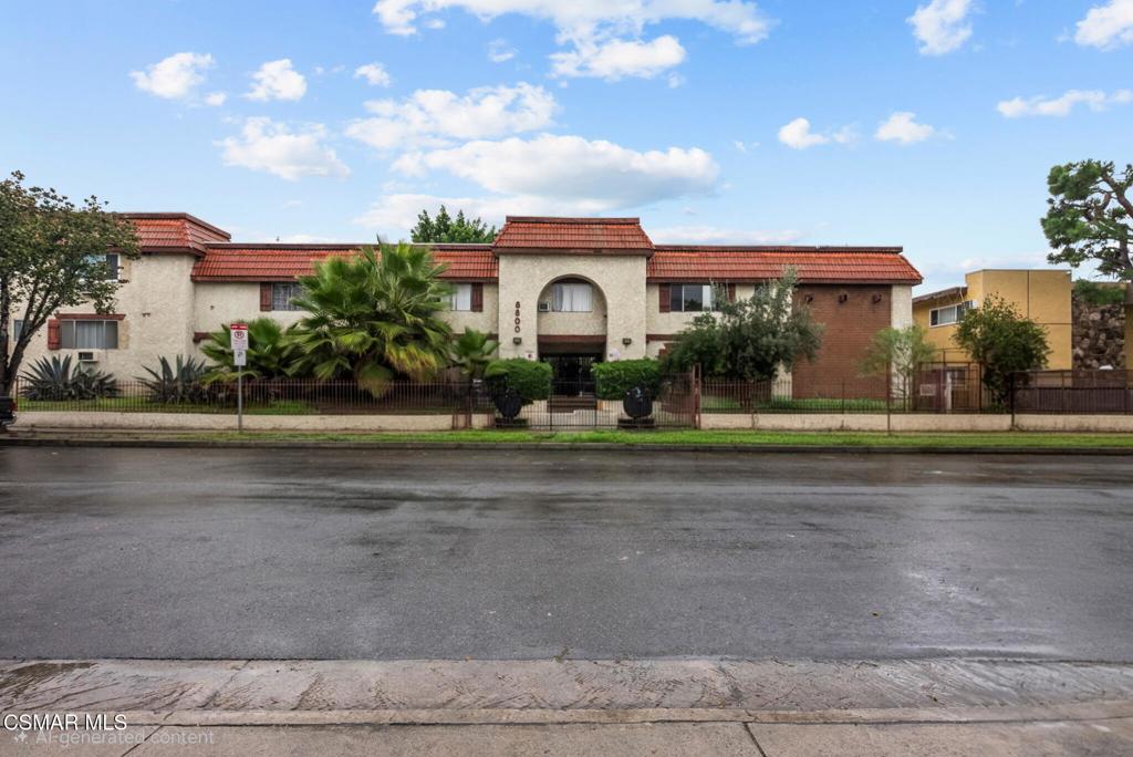 8800 Cedros Avenue, Unit 204 Panorama City, CA 91402 - Photo 11 of 11 a front view of a house with a yard