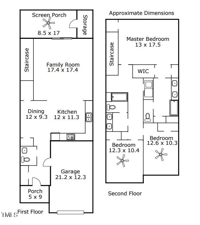 1213 Silver Beach Way Raleigh, NC 27606 - Photo 27 of 27 floorplan