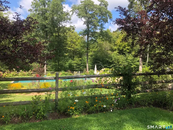 a view of an outdoor space with a lake view