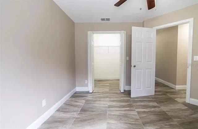 a view of an empty room