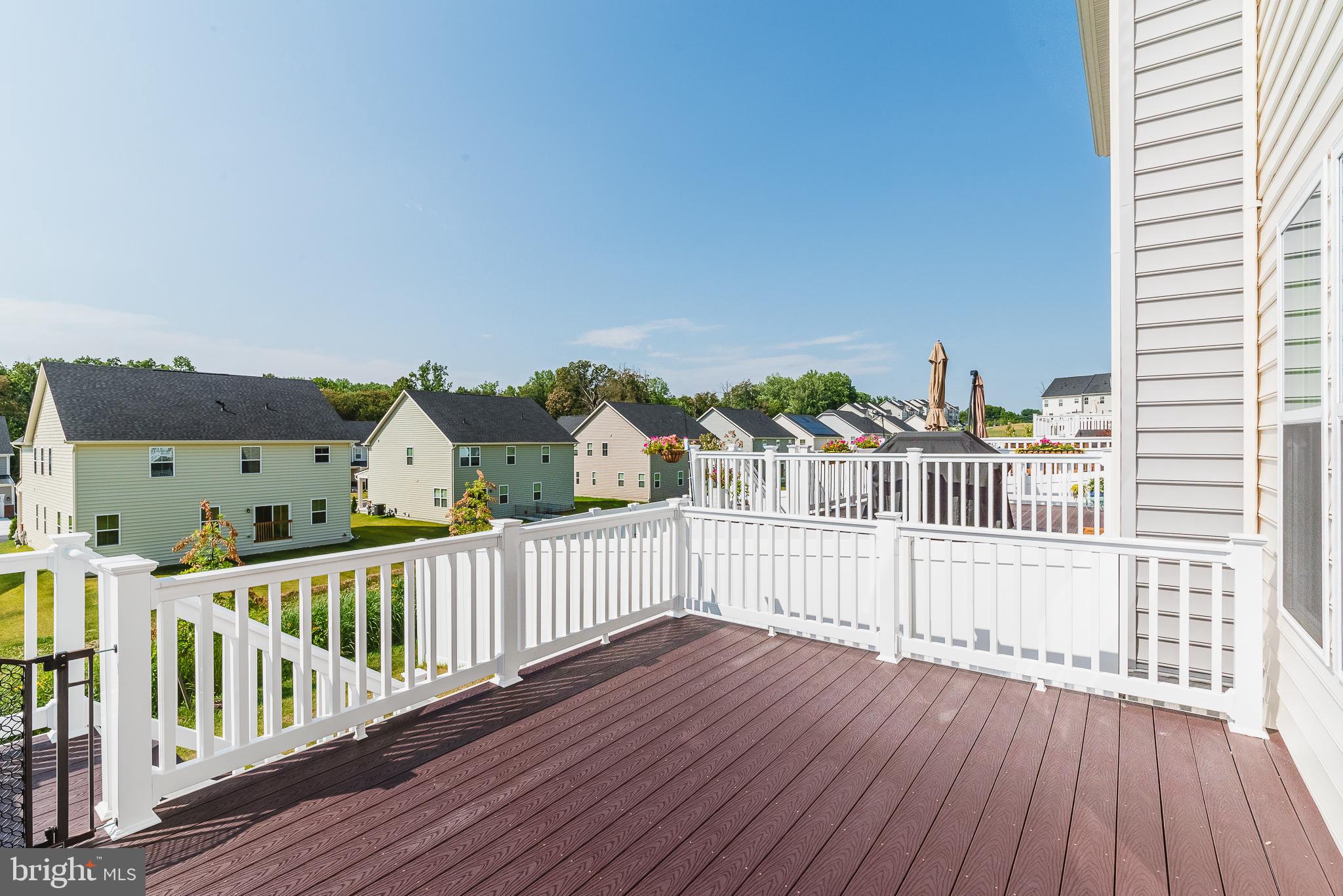 721 Iron Gate Road Bel Air, MD 21014 - Photo 34 of 58 Trex Deck w/Vinly Rails & Stairs to yard