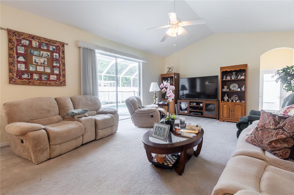 1812 Flower Branch Way Valrico, FL 33594 - Photo 15 of 42 a living room with furniture a fireplace and a flat screen tv