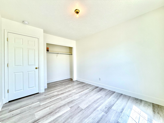 1705 80 East Tooele, UT 84074 - Photo 14 of 22 Room featuring light wood-finish flooring, white walls, and a built-in closet with shelving and hanging rod