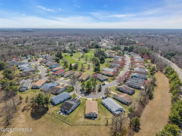 an aerial view of multiple house