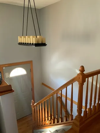 a view of a staircase