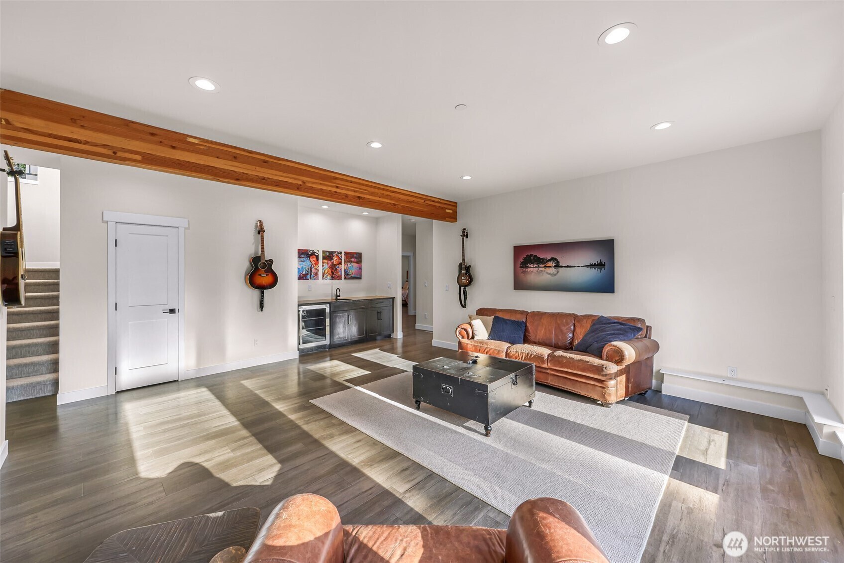 322 Manley Road Bellingham, WA 98229 - Photo 20 of 40 a living room with furniture and a flat screen tv