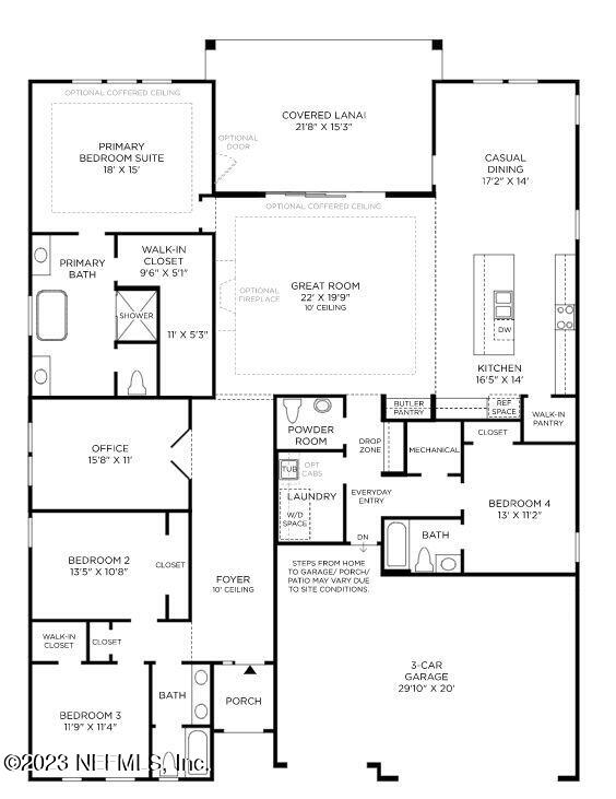 494 Hillendale Circle St. Johns, FL 32259 - Photo 2 of 2 Marie Floor Plan