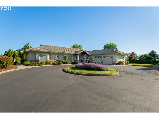 a view of a house with a swimming pool