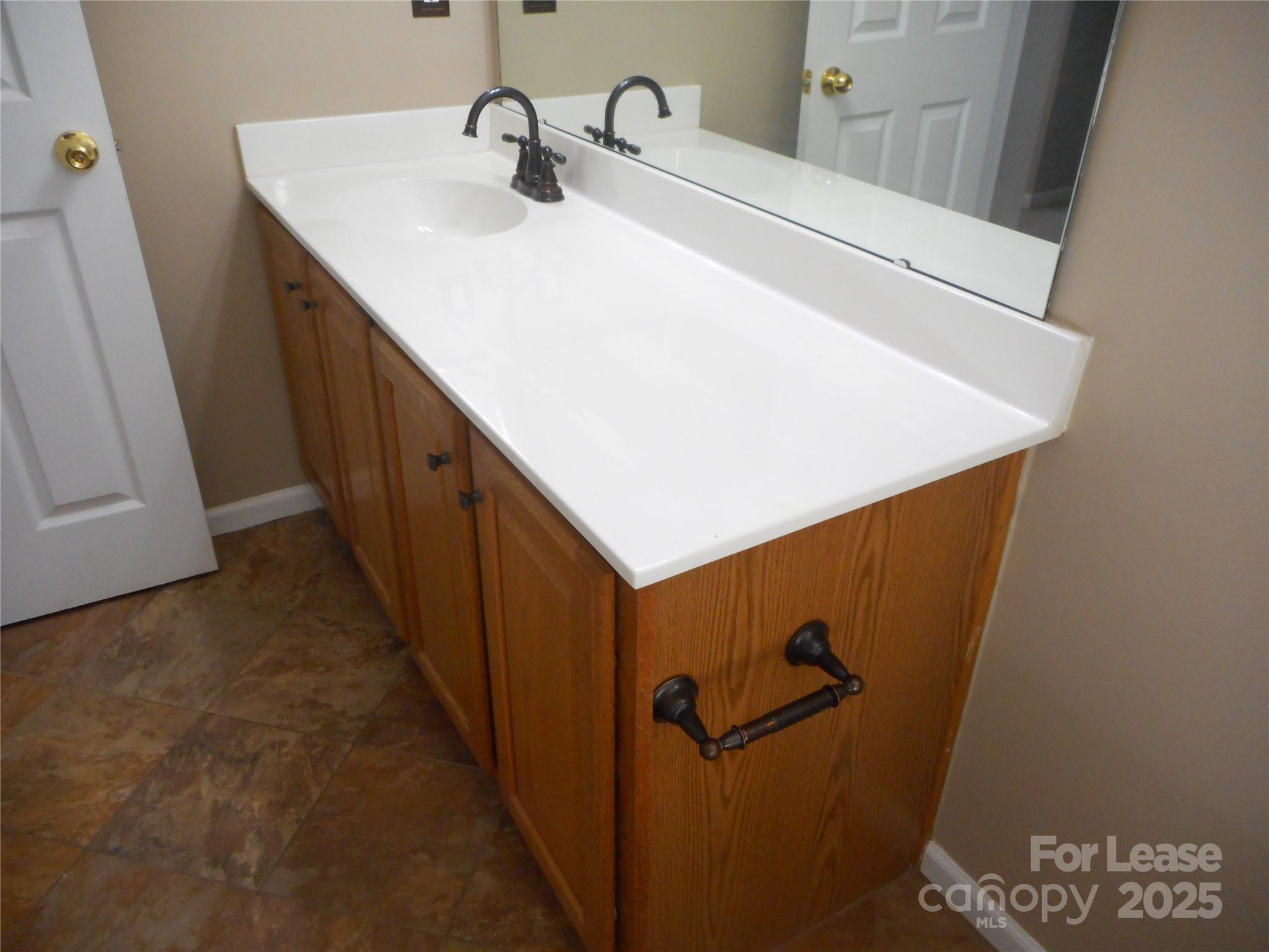 17207 Overstone Court Charlotte, NC 28277 - Photo 26 of 28 a bathroom with a sink and mirror