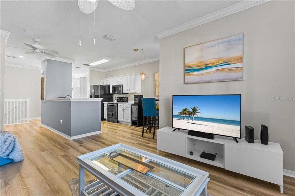 5627 Red Snapper Court New Port Richey, FL 34652 - Photo 24 of 54 a living room with stainless steel appliances furniture and kitchen view