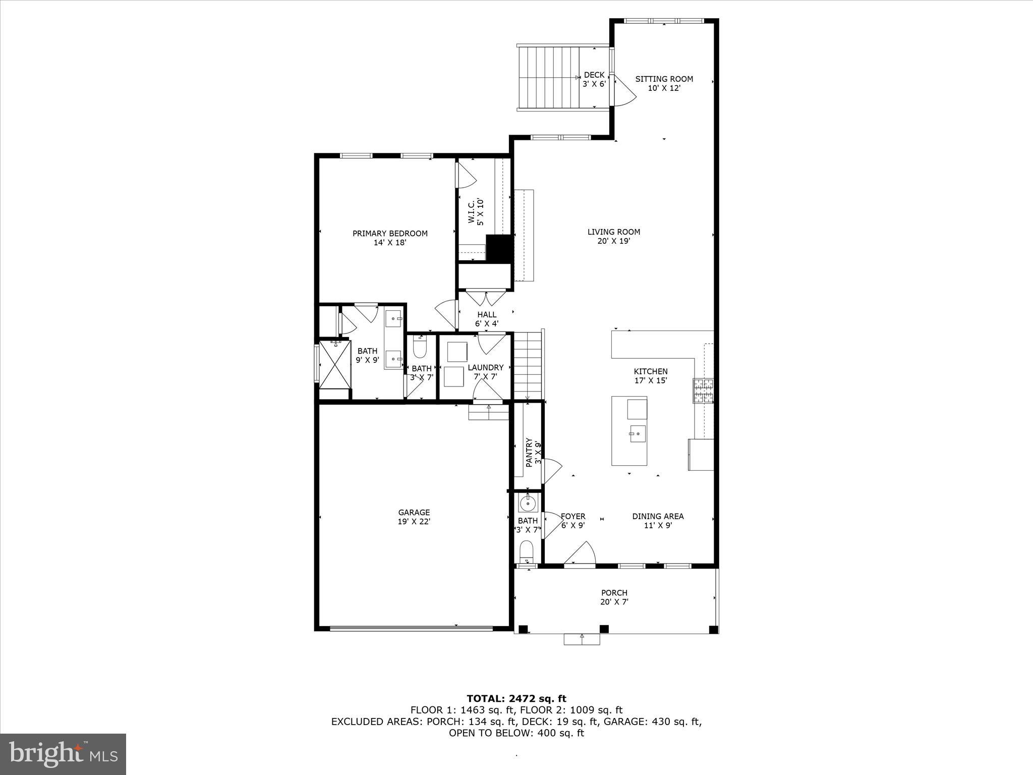 315 Valley Road Milton, DE 19968 - Photo 31 of 38 1st Level Floor Plan
