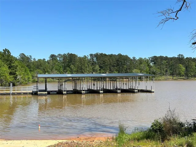a view of a lake with a mountain view