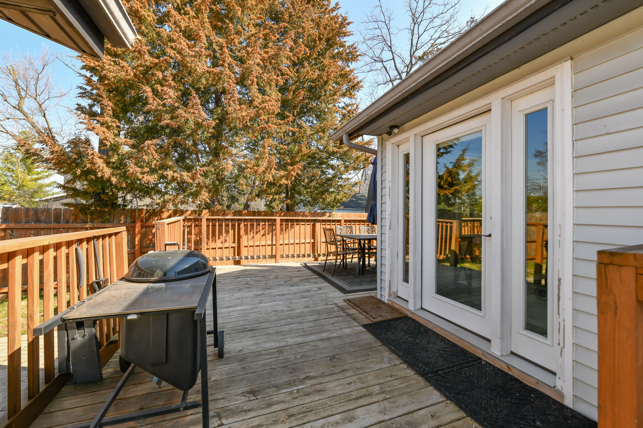 26314 Fries Lane Norway, WI 53185 - Photo 31 of 37 Sunlit Deck Perfect for Entertaining