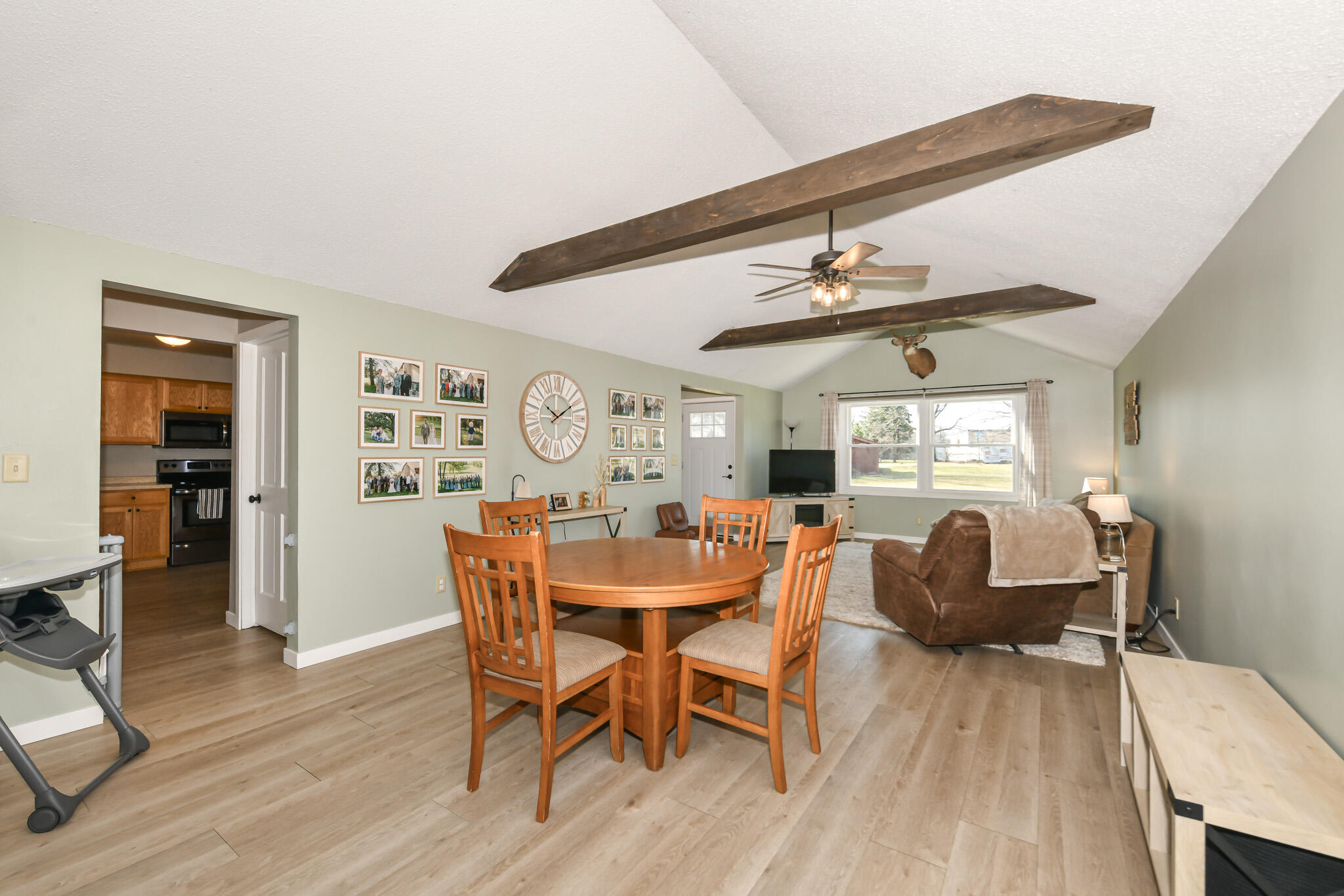 26314 Fries Lane Norway, WI 53185 - Photo 9 of 37 Flowing into Great Room Dining Space