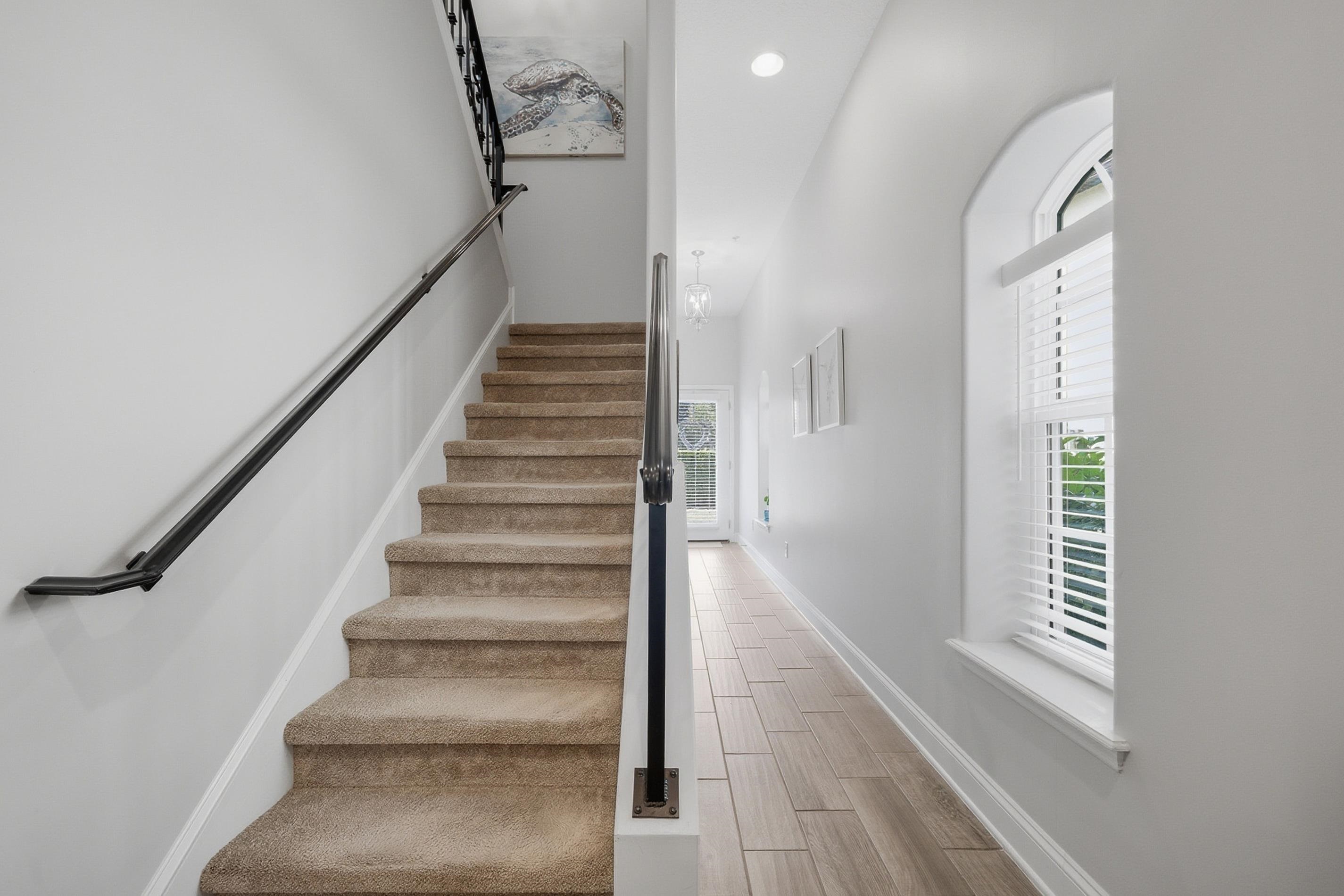 200 Grand Ravine Drive St. Augustine, FL 32086 - Photo 14 of 34 Stairway with wood tiled floors, recessed lighting, and plenty of natural light