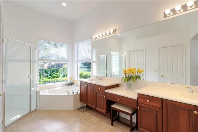 a kitchen with a sink appliances and a counter top space