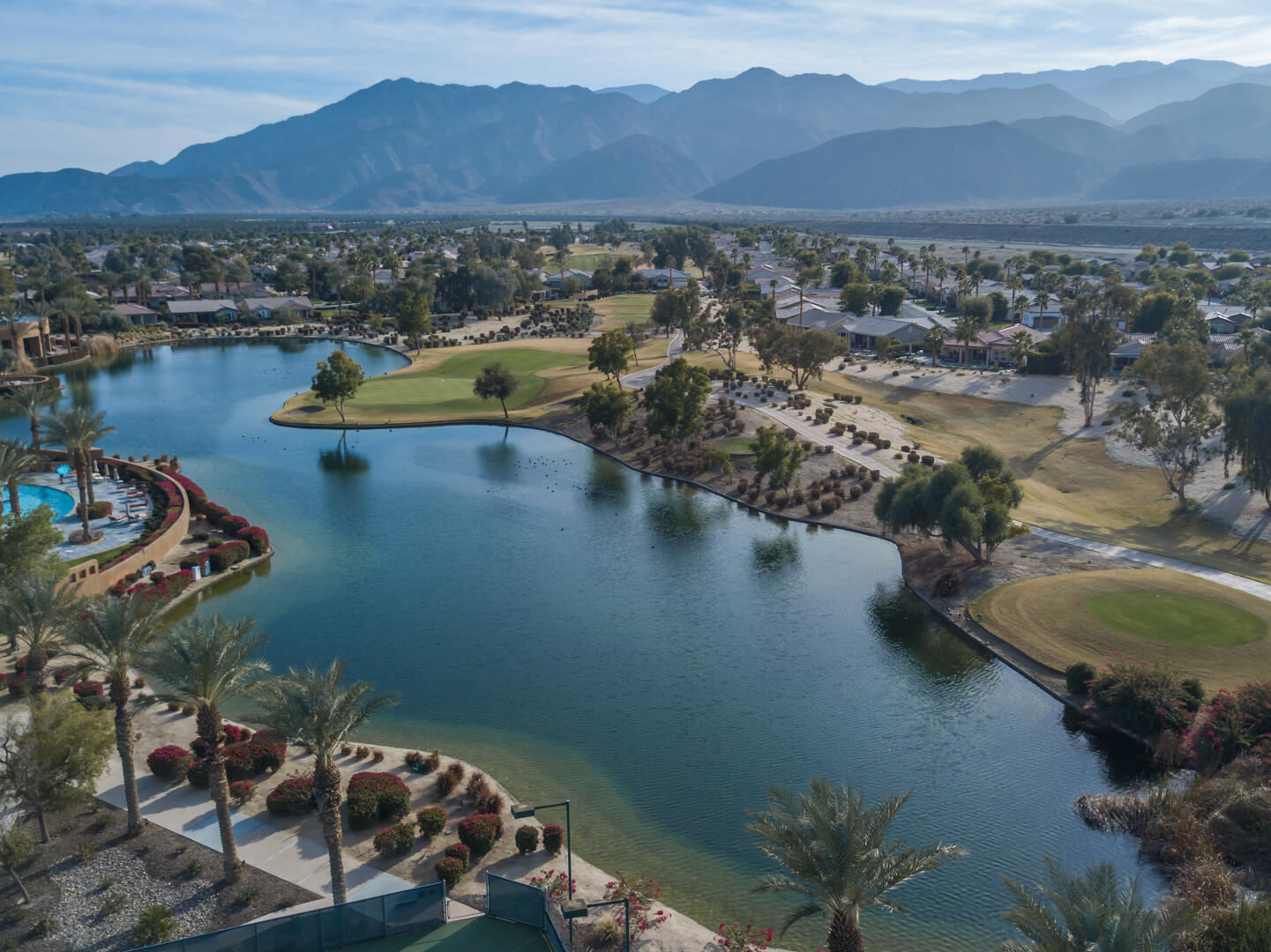 60246 Sweetshade Lane La Quinta, CA 92253 - Photo 55 of 76 a view of a lake with a mountain